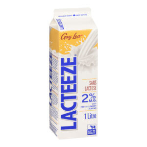 milk 2% lacteeze