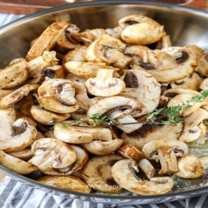 mushroom sliced thin fresh
