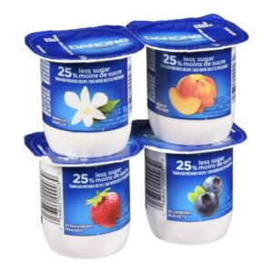 yogurt assorted strawberry peach vanilla blueberry